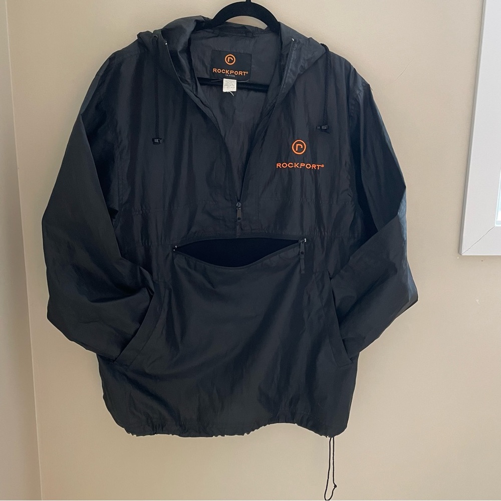 Rockport Windbreaker, with Fleece Carry Pouch, Size Lg